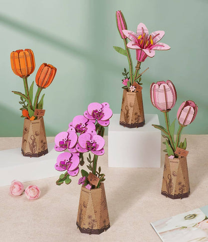 Flores de madera III - Circus Puzzle Flores 3D