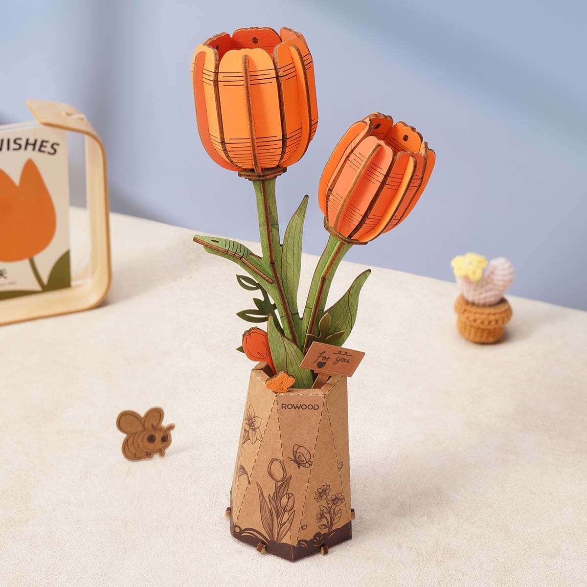 Flores de madera III - Circus Puzzle Flores 3D