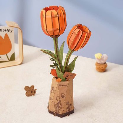 Flores de madera III - Circus Puzzle Flores 3D