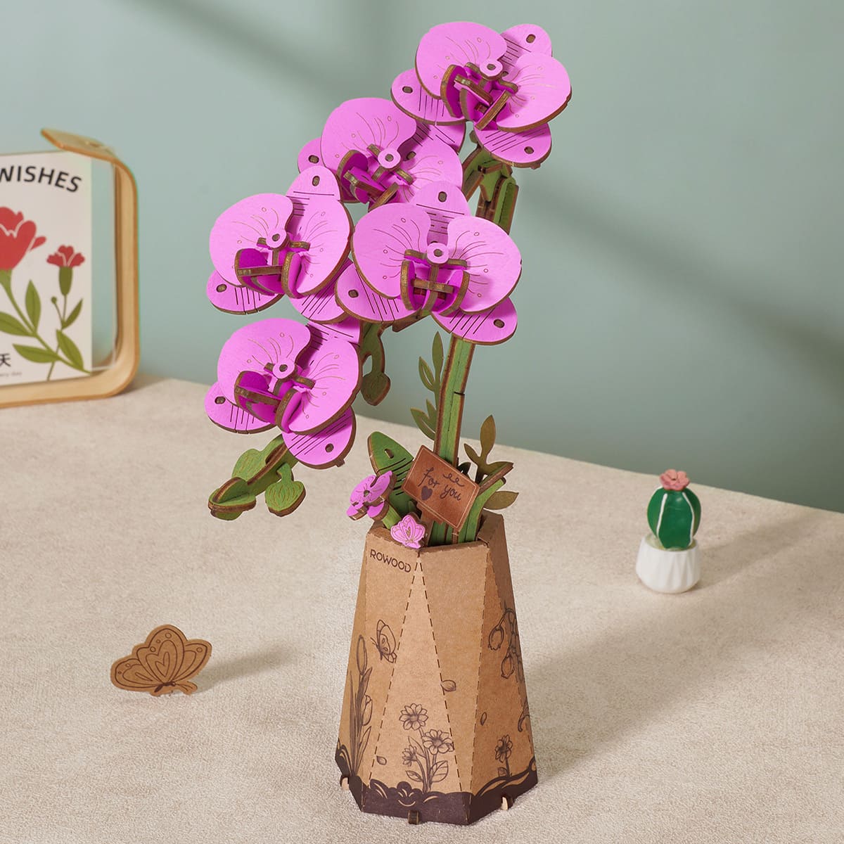 Flores de madera III - Circus Puzzle Flores 3D