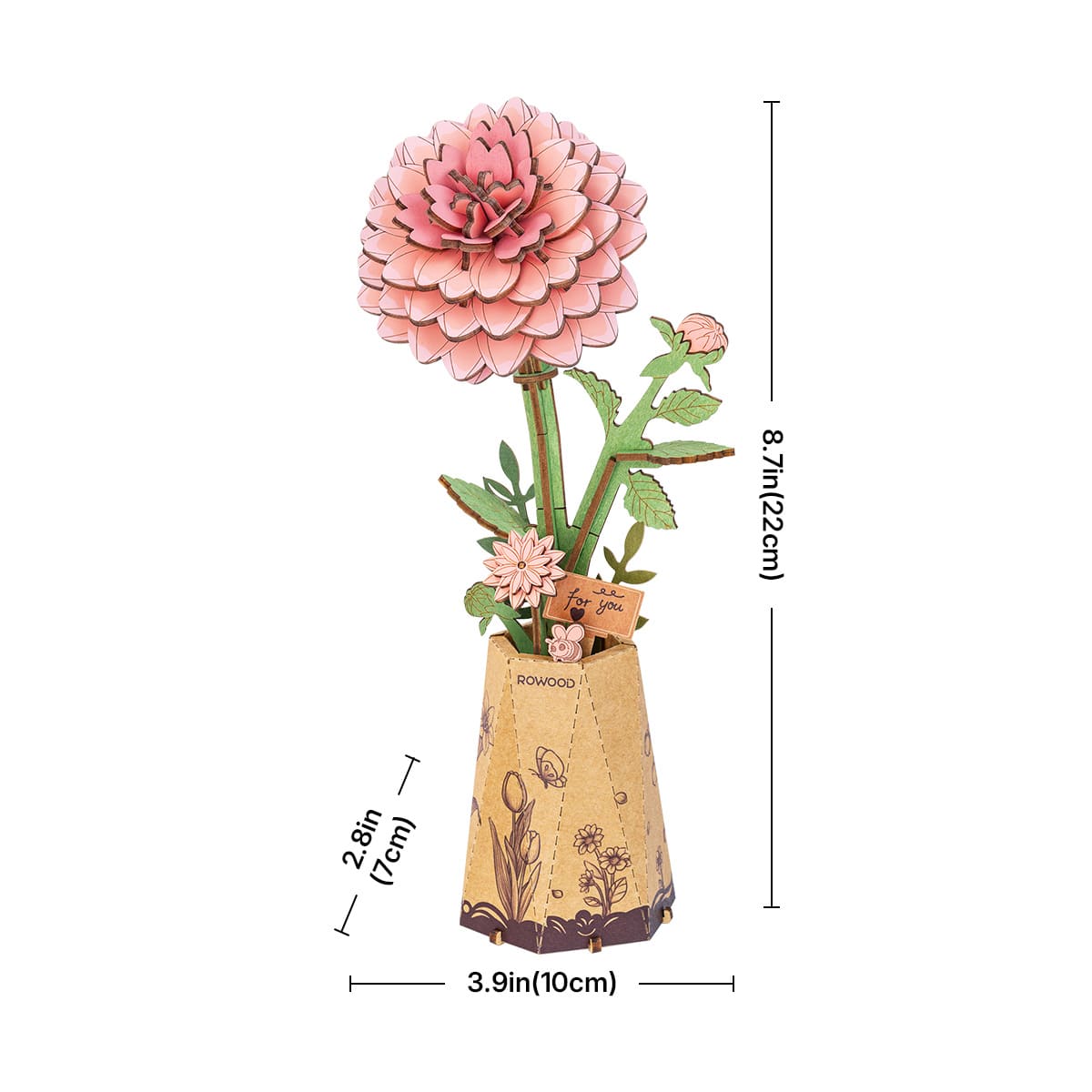 Flores de madera II - Circus Puzzle Flores 3D