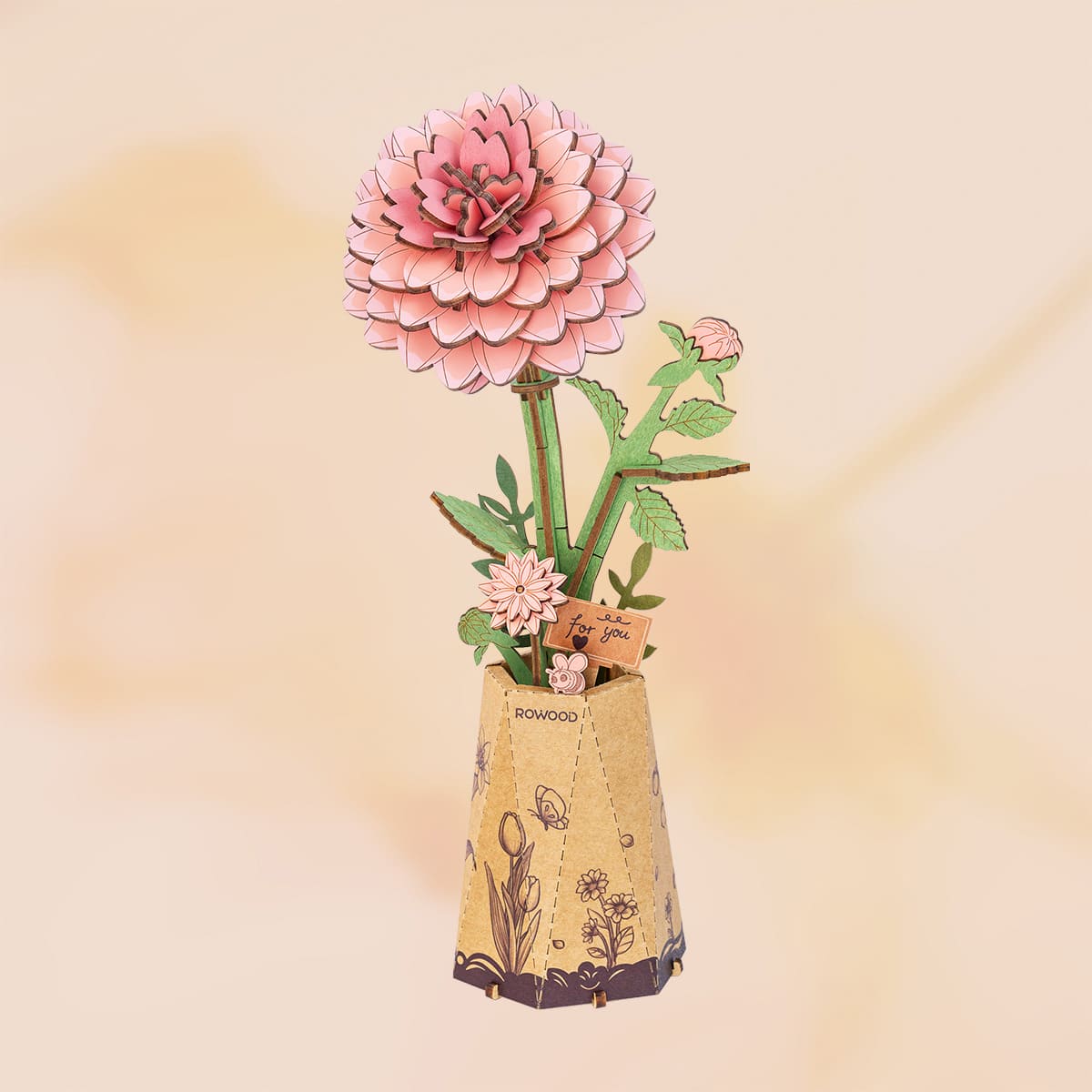 Flores de madera II - Circus Puzzle Flores 3D