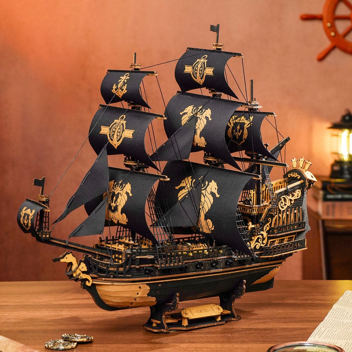 Barco pirata en miniatura  - Puzzle 3D