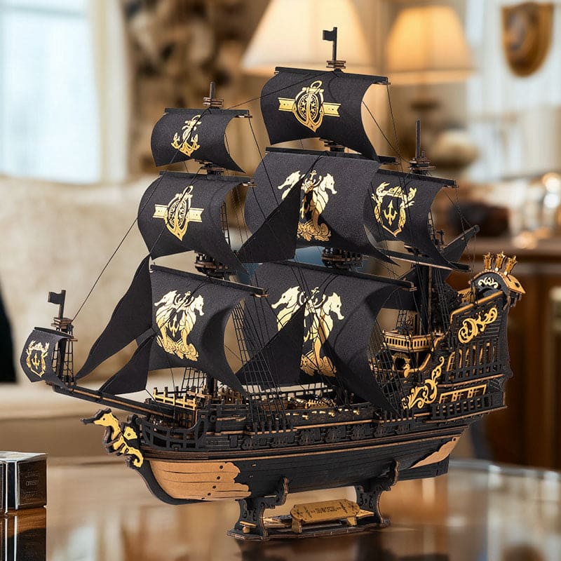 Barco pirata en miniatura  - Puzzle 3D