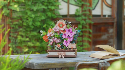 Libro Florido 3D de Madera