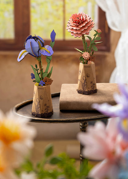 Flores de madera II - Circus Puzzle Flores 3D