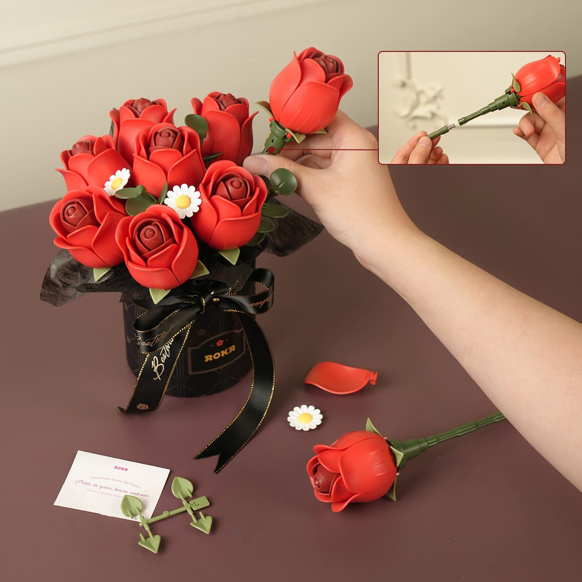 Rosas góticas -  Circus Puzzle Flores 3D