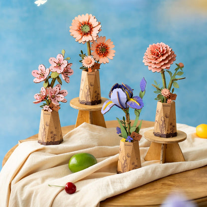 Flores de madera II - Circus Puzzle Flores 3D