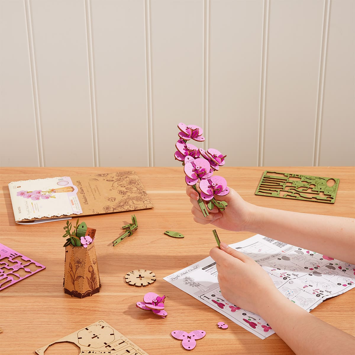 Flores de madera III - Circus Puzzle Flores 3D
